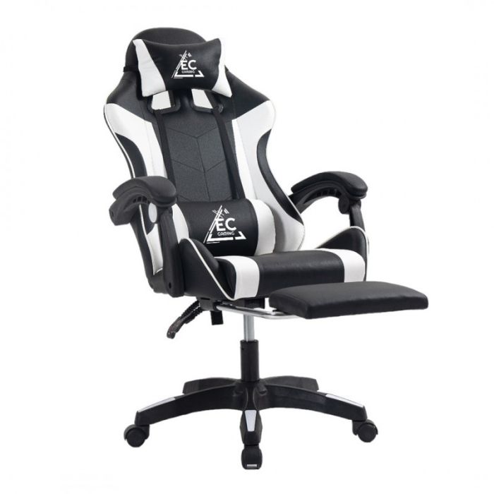 Компьютерное кресло Master KO24B Черно-белый, экокожа