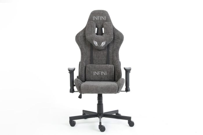 Комп'ютерне крісло із тканини Infini LUXOR Темно-сірий, Zenga  тканина