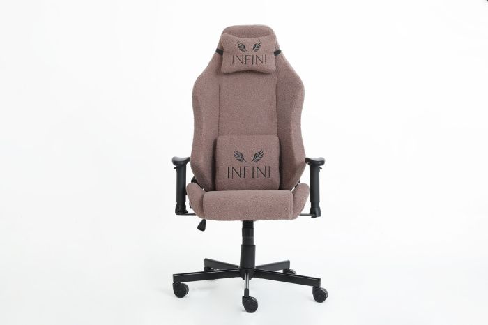 Компьютерное кресло из экомеха Infini BOUCLE Темно-коричневый, Zenga ткань