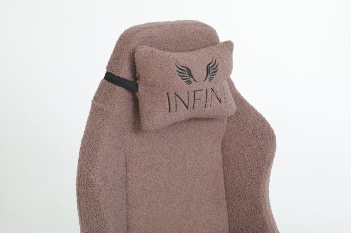 Компьютерное кресло из экомеха Infini BOUCLE Темно-коричневый, Zenga ткань