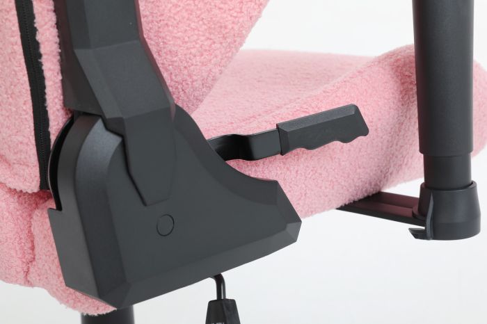 Компьютерное кресло из экомеха Infini BOUCLE Розовый, Zenga ткань