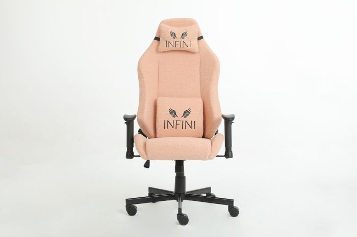 Компьютерное кресло из экомеха Infini BOUCLE Бежевый, Zenga ткань