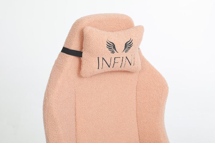 Компьютерное кресло из экомеха Infini BOUCLE Бежевый, Zenga ткань