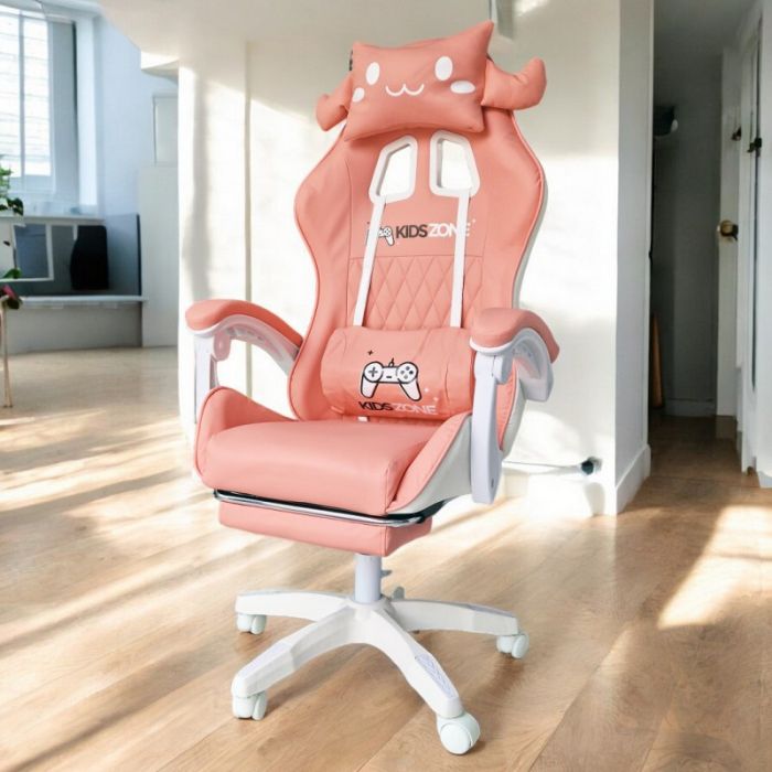 Компьютерное кресло KIDS ZONE KO27R Розовый, экокожа