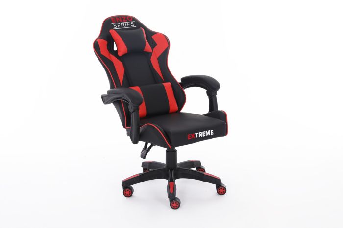 Компьютерное кресло Extreme ENZO Черно-красный, Zenga экокожа