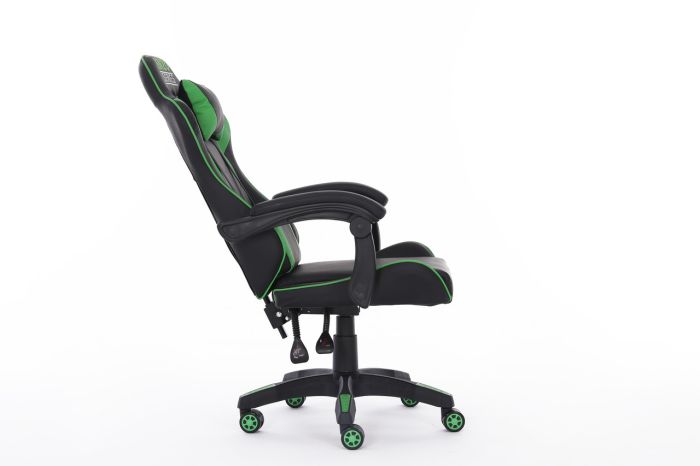 Компьютерное кресло Extreme ENZO Черно-зеленый, Zenga экокожа