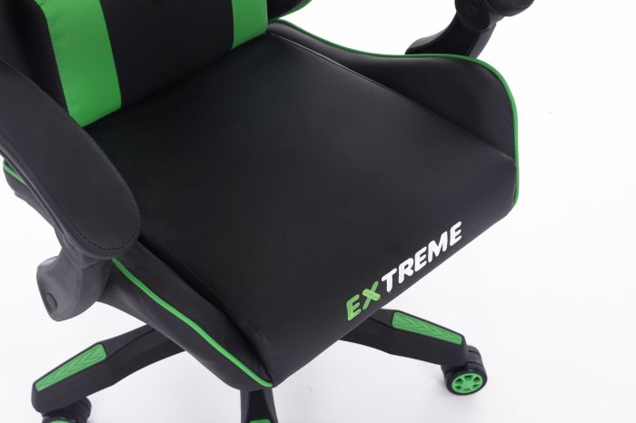 Компьютерное кресло Extreme ENZO Черно-зеленый, Zenga экокожа