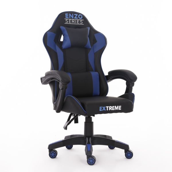 Компьютерное кресло Extreme ENZO Черно-белый, Zenga экокожа