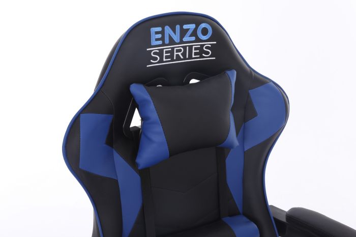 Компьютерное кресло Extreme ENZO Черно-белый, Zenga экокожа