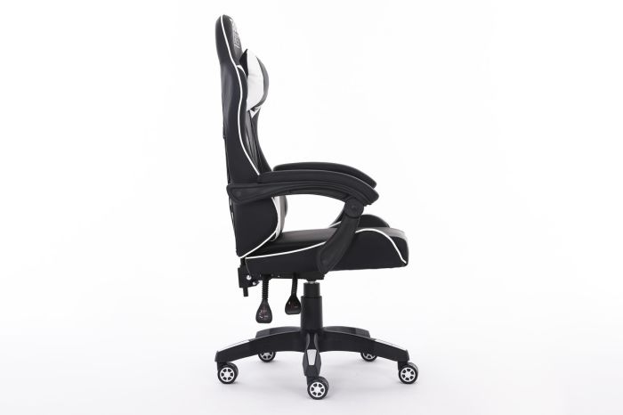 Компьютерное кресло Extreme ENZO Черно-белый, Zenga экокожа