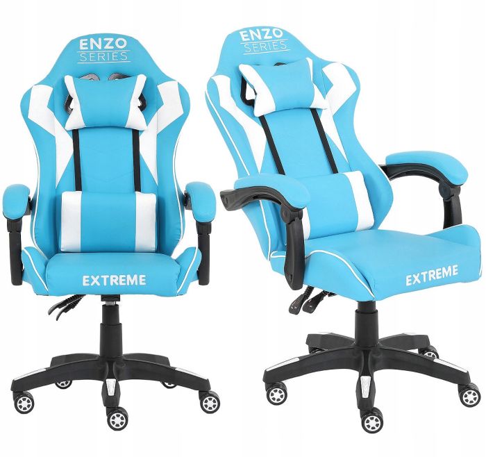 Компьютерное кресло Extreme ENZO Голубой, Zenga экокожа