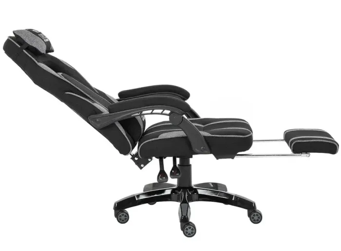 Компьютерное кресло из ткани DEUS X-STREAM Черно-серый, Zenga ткань