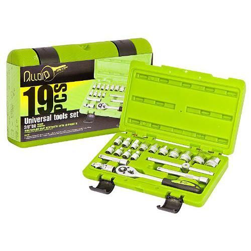 Набор головок 3/8", 19 предметов Alloid