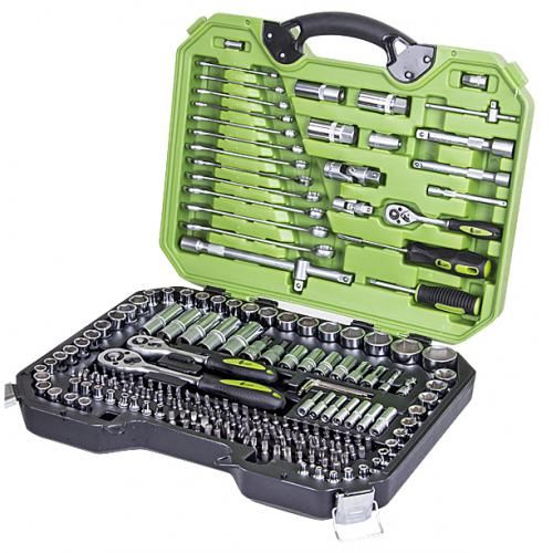 Універсальний набор інструменту 1/4" & 3/8"&1/2" , 218 предм (НГ-4218П) Alloid