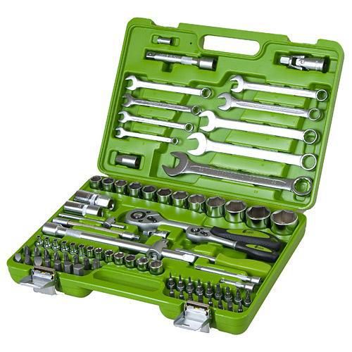 Универсальный набор головок и ключей 1/4"&1/2", 82 предмета. Alloid (НГ-4082П)