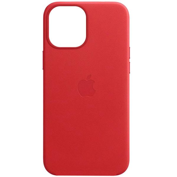 Кожаный чехол Leather Case (AAA) для Apple iPhone 12 Pro/12 (6.1")
