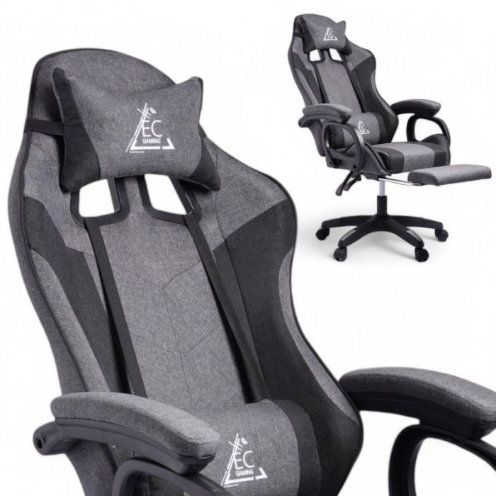 Комп'ютерне крісло із тканини LevelUp KO29SZ Сіро-чорний