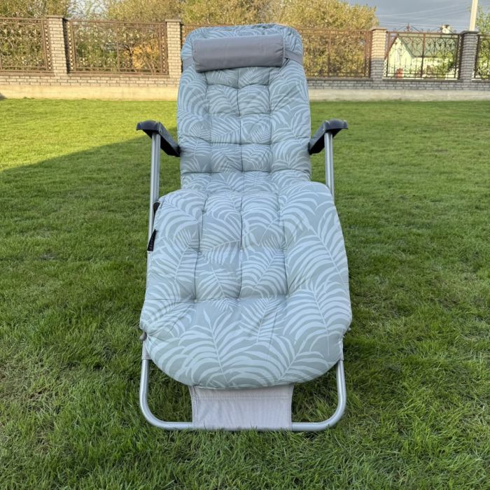 Садовий шезлонг тканинний + матрац Sofotel ChillWell 286403 Світло-зелений