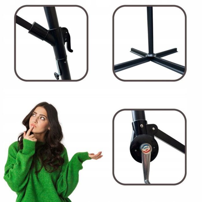 Парасоля садова з нахилом Ideal Garden YN7011 Зелений