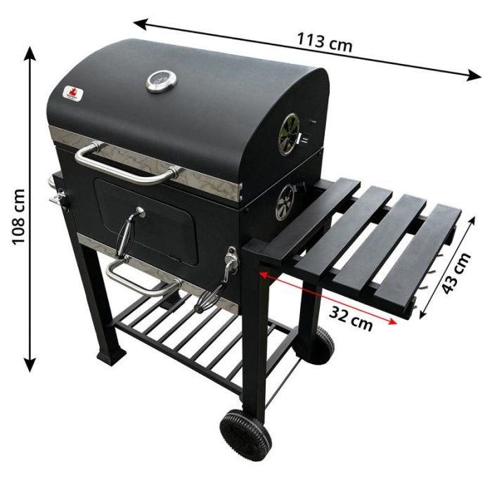 Садовий гриль з чавунною решіткою 4IQ Z006449