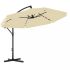 Парасоля садова з нахилом та LED підсвіткою Ecarla OGP11K Кремовий