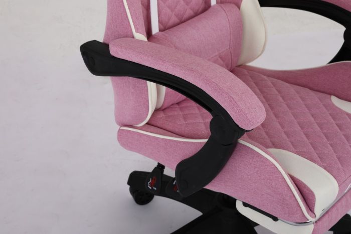 Комп'ютерне крісло із тканини Infini Core Рожево-білий