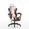 Комп‘ютерне крісло з підставкою для ніг EXTREME R1 Чорно-біло-червоний
