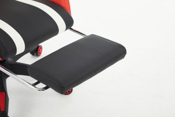 Комп‘ютерне крісло з підставкою для ніг EXTREME R1 Чорно-біло-червоний