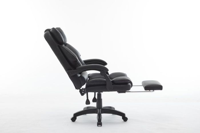 Офісне крісло із підставкою для ніг OPTUS Чорний