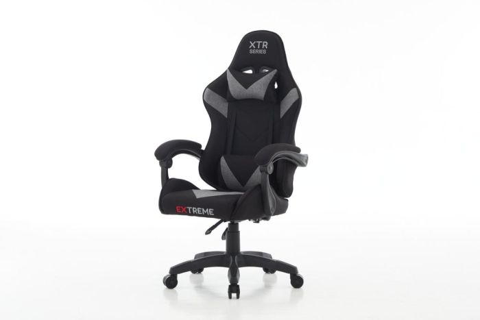 Комп'ютерне крісло із тканини EXTREME XTR Чорно-сірий