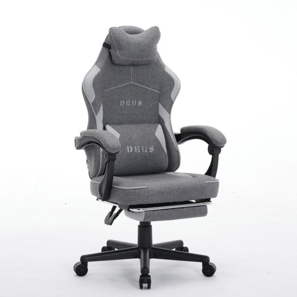 Комп'ютерне крісло із тканини Deus Edge Графітово-сірий