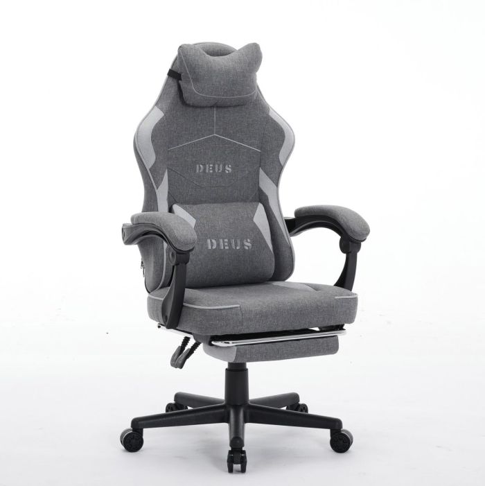 Комп'ютерне крісло із тканини Deus Edge Графітово-сірий