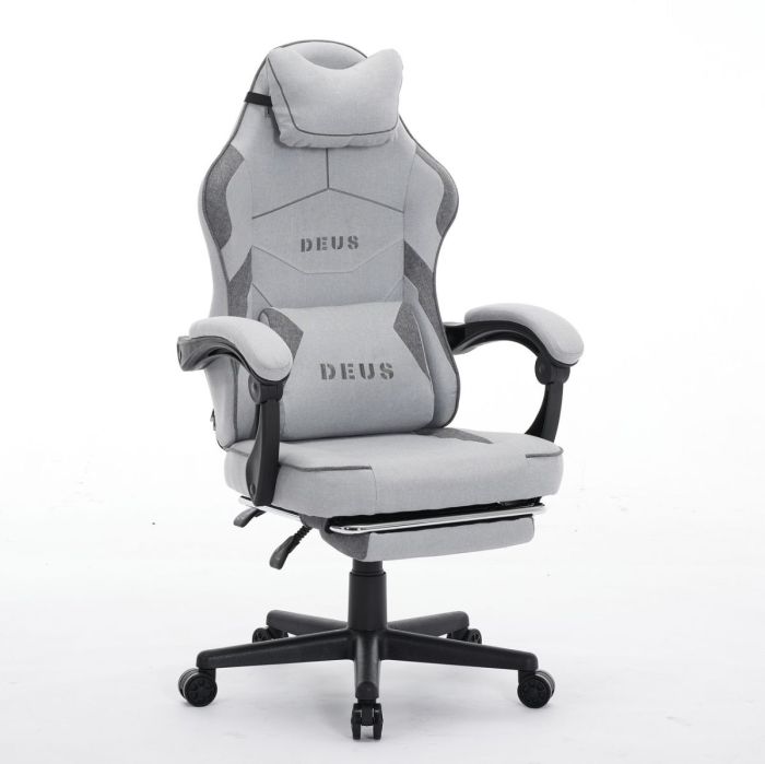 Комп'ютерне крісло із тканини Deus Edge Сіро-графітовий