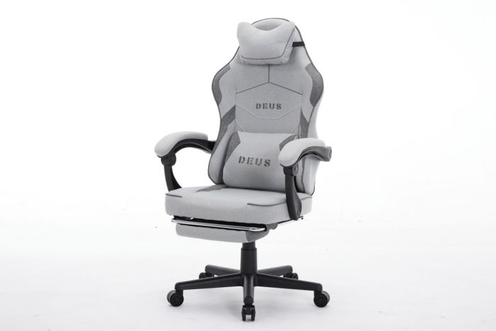 Комп'ютерне крісло із тканини Deus Edge Сіро-графітовий