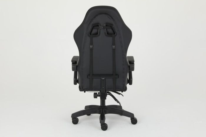 Комп‘ютерне крісло із підставкою для ніг CARBON Quattro Gaming Чорний