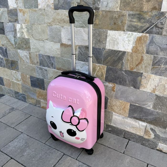 Дитяча дорожня валіза на колесах Ecarla WP06 Рожевий