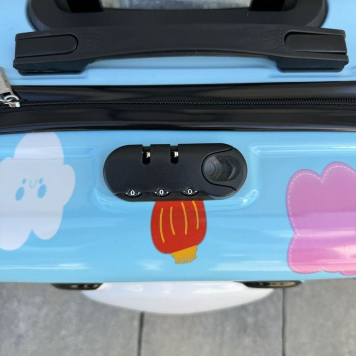 Дитяча дорожня валіза на колесах Ecarla WP07 Голубий