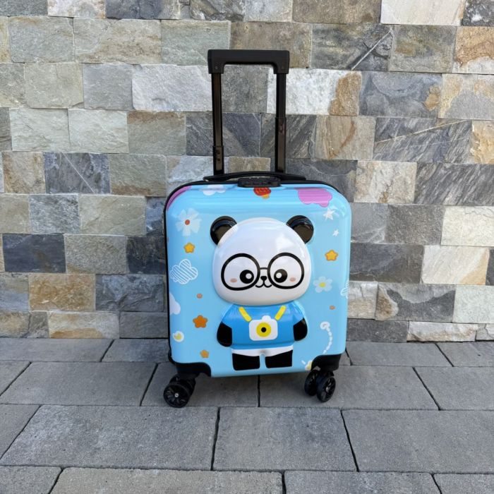 Дитяча дорожня валіза на колесах Ecarla WP07 Голубий