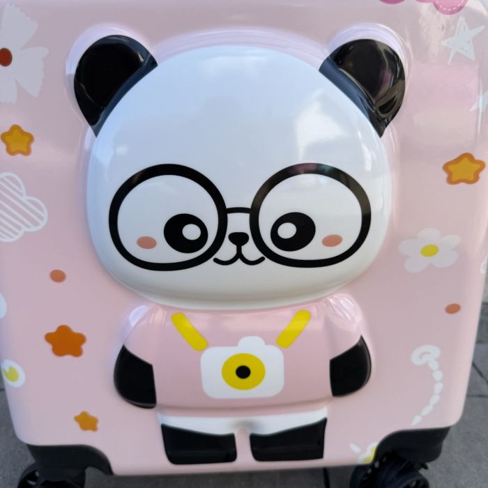 Дитяча дорожня валіза на колесах Ecarla WP08 Рожевий