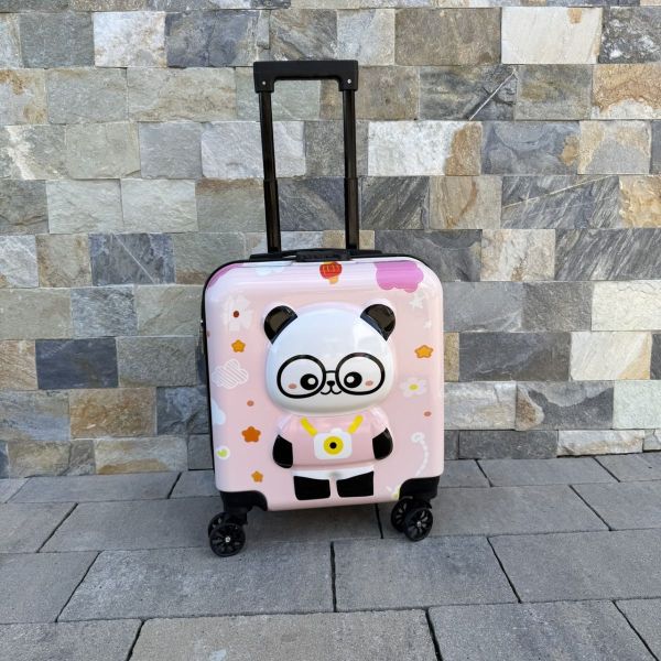 Дитяча дорожня валіза на колесах Ecarla WP08 Рожевий