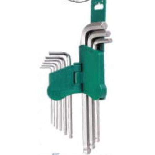 Комплект угловых шестигранников с шаром 9 пр. (16772-29M) HANS