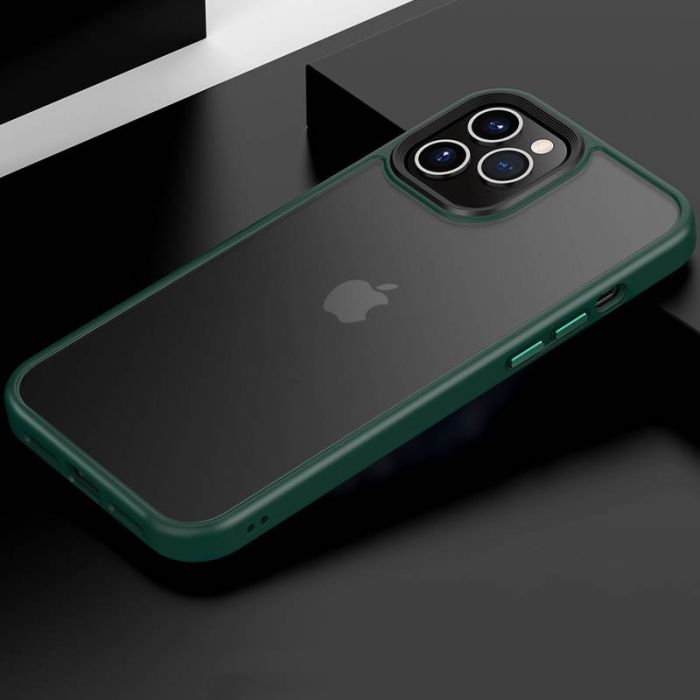TPU+PC чехол Metal Buttons для Apple iPhone 12 Pro/12 (6.1")