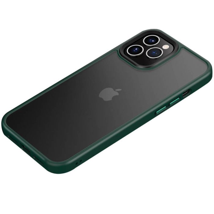 TPU+PC чехол Metal Buttons для Apple iPhone 12 Pro/12 (6.1")