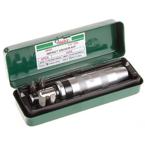 Ударная отвертка SL 8,10мм PH#2,3 , 6 предм(4606) HANS (4606)