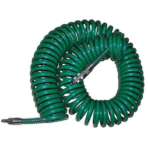 Шланг спиральный для пневмоинструмента 8*12мм*15м с переходниками (V-81215Р)