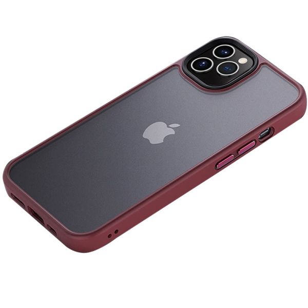 TPU+PC чехол Metal Buttons для Apple iPhone 12 Pro/12 (6.1")