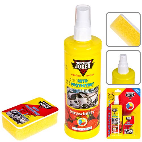 Поліроль торпедо рідкий з губкою 300мл (strawberry)