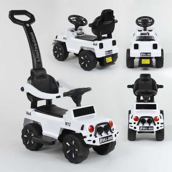 Каталка-толокарь JOY Белая (808 W-2288) с ручкой