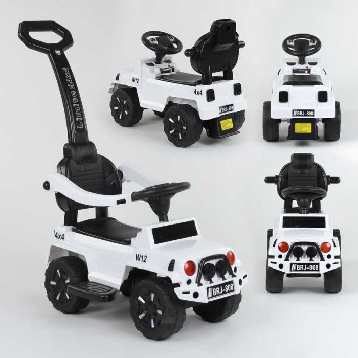 Каталка-толокарь JOY Белая (808 W-2288) с ручкой