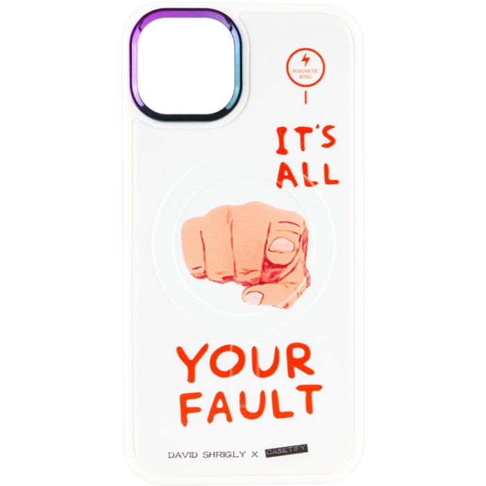 TPU+PC чехол Funny pictures with MagSafe для Apple iPhone 13 (6.1")